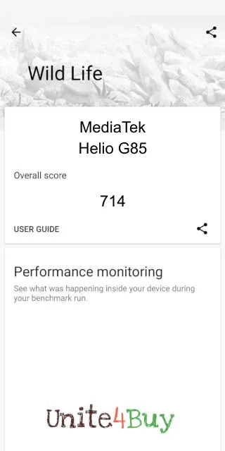 MediaTek Helio G85 3DMark Benchmark результаты теста (score / баллы)