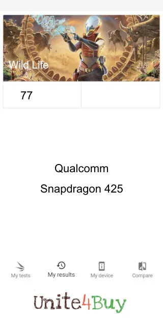 Qualcomm Snapdragon 425 3DMark Benchmark результаты теста (score / баллы)
