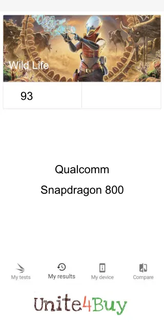 Qualcomm Snapdragon 800 3DMark Benchmark результаты теста (score / баллы)