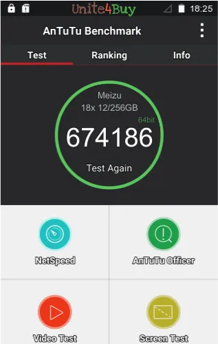 Meizu 18x 12/256GB antutu benchmark результаты теста (score / баллы)