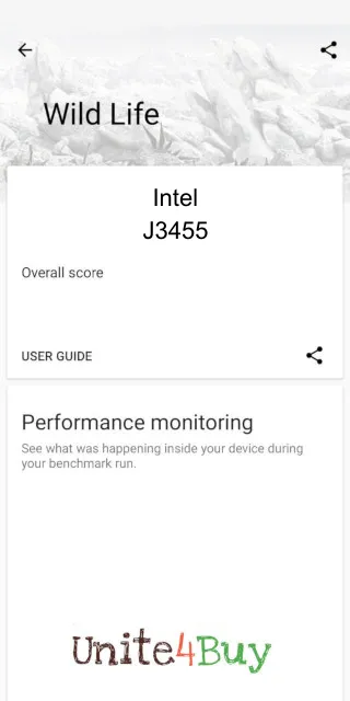 Intel J3455 3DMark Benchmark результаты теста (score / баллы)