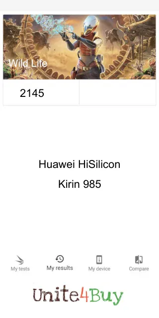 Huawei HiSilicon Kirin 985 3DMark Benchmark результаты теста (score / баллы)