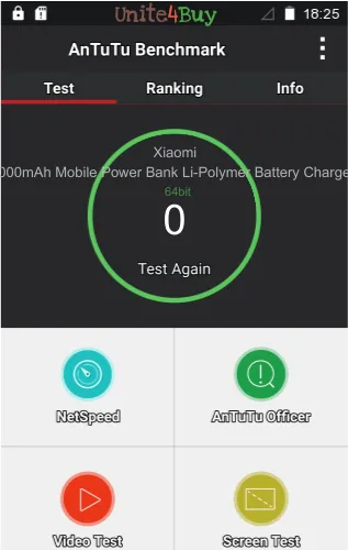 Xiaomi 5000mAh Mobile Power Bank Li-Polymer Battery Charger antutu benchmark результаты теста (score / баллы)