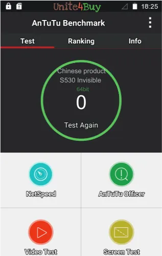 Chinese product S530 Invisible antutu benchmark результаты теста (score / баллы)
