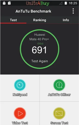 Huawei Mate 40 Pro+ antutu benchmark результаты теста (score / баллы)