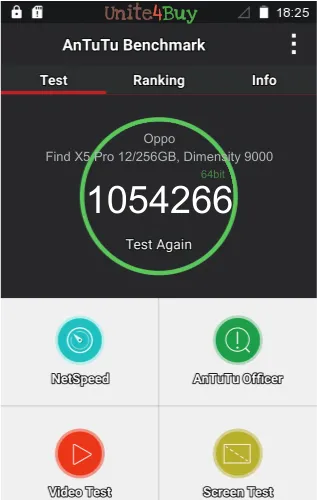 Oppo Find X5 Pro 12/256GB, Dimensity 9000 antutu benchmark результаты теста (score / баллы)