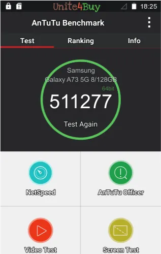 Samsung Galaxy A73 5G 8/128GB antutu benchmark результаты теста (score / баллы)