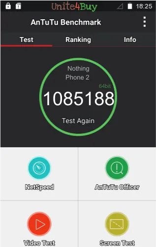 Nothing Phone 2 8/128GB antutu benchmark результаты теста (score / баллы)