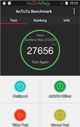 Asus Zenfone Max 2/32Gb antutu benchmark результаты теста (score / баллы)
