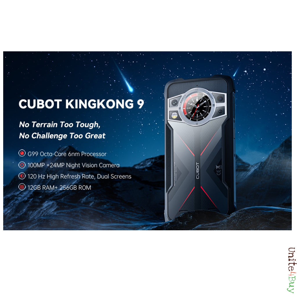 Cubot KingKong 9 Rugged Phone 120Hz Android 13 NFC 12GB+256GB